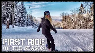 GOPRO TEST || First Snowboard Ride of the Season🏂