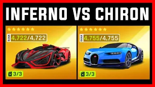 Asphalt 9 MAX Inferno VS MAX Bugatti Chiron