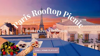 Paris Roof Top Drinks ASMR Animation With Chill Music Playlist
