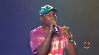 Pharrell Makes Heartfelt Speech at Global Citizen Festival Hamburg