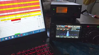 Example of FT8 mode operations on my Yaesu FTdx10 computer controlled with WSJT-X