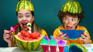 ASMR MUKBANG Watermelon 수박 디저트 아이스크림 탕후루 먹방 & 레시피 DESSERT ICE CREAM EATING YumYum