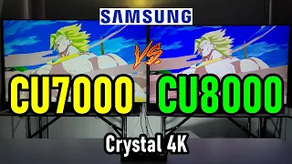 SAMSUNG CU7000 vs CU8000: 4K Crystal Color Smart TVs