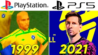 Evolution of EFOOTBALL PES PlayStation Games (1999-2021)