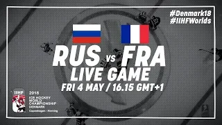 Russia - France | Full Game | 2018 IIHF Ice Hockey World Championship