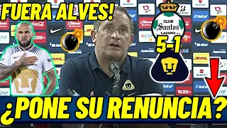 🔥✅¿PONE SU RENUNCIA? LILINI PONE EXCUSAS TRAS LA GOLEADA SANTOS 5-1 A PUMAS ESTO DIJO