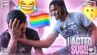 Acting Gay to Shangel Prank *I GOT WHOOPED*