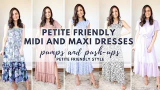 Petite Friendly Midi and Maxi Dresses