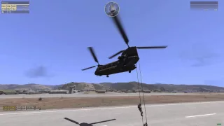 Fast Rope Testing - CH-47F Chinook