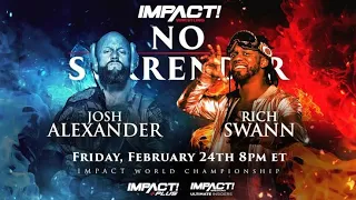 Josh Alexander vs Rich Swann No Surrender 2023 Highlights