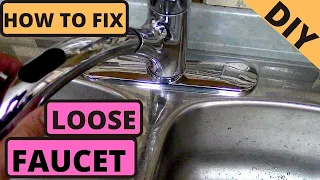 How to fix loose Kitchen Faucet. DIY.