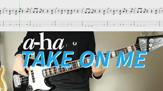 A-ha! That's why this track got 1.6 billion views│a-ha - Take On Me│BASS TAB