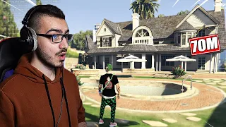 حصلت بيت جديد  فخم اسطوري 😍 بسعر $70,000,000 !! 😱 قراند 5 حياة واقعية GTA 5 RP 🔥