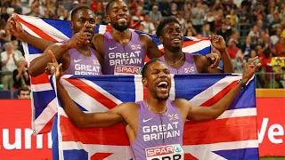 Wales' Jeremiah Azu wins gold with Great Britain in 4x100m at European Championships