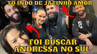 Gusttavo Lima busca Andressa Suita de JATINHO no Sul do país e voltam juntos para Goiânia