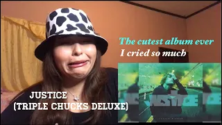 Belieber reacts to justice (triple chucks deluxe) *EMOTIONAL AF*