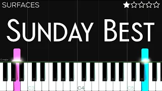 Surfaces - Sunday Best | EASY Piano Tutorial