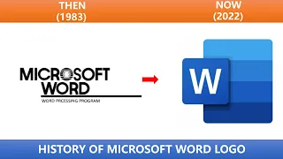 History of Microsoft Office Word (1983-2022) | Windows Icon Evolution | Factonian