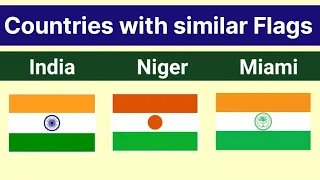 Countries with similar Flags। Commonly confused Flags