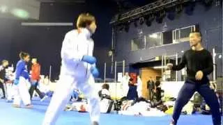 Warm up area - Japan Kumite Team - 2012 World Karate Championships | WORLD KARATE FEDERATION