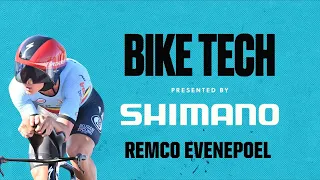 Remco Evenepoel Bike Tech with Shimano | 2023 UCI Cycling World Championships