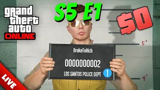 Starting from Scratch in GTA 5 Online in 2023 | BROKE TO RICH Season 5 (Buying the First Business)