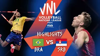 BRA vs. SRB - Highlights Week 2 | Men's VNL 2021