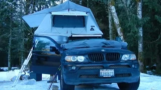 Winter Camping In our BMW X5