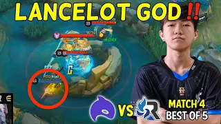 GAME CHANGING GILA LANCELOT PNTESAN DIFIRST PICK!! DARAH SETITIK BISA CURI LORD ! ECHO VS RSG GAME 4