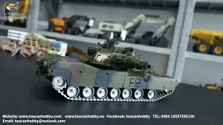 1/16 7.0 Henglong Abrams RC Tank 3918 360°Turret Barrel Recoil. BB shooting, Infrared combating.