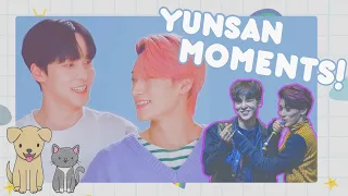 💕Cute Yunsan Moments through all Ateez's eras💕 | 🐶🐱 | Yunho & San