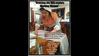 Dressing the 18th-century Working Woman with Skye Makaris