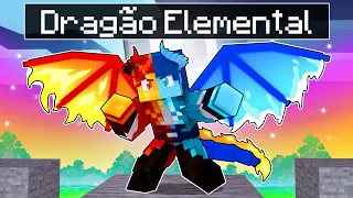 Jogando como um DRAGÃO ELEMENTAL no Minecraft