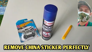 How To Remove China Sticker On Hot Wheels Card