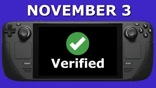 Verified Steam Deck Games November 3 2022