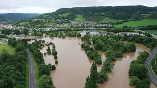 Jahrhundert Hochwasser im Sauertal 15-07-2021 #Echternach & Echternacherbrück