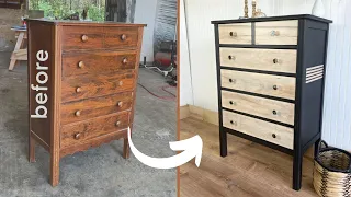 Updating an Antique Chest of Drawers | ASMR Furniture Flip