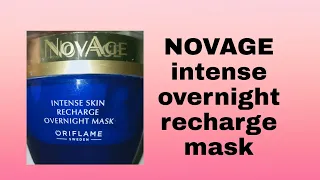 NOVAGE intense recharge overnight mask, oriflam product review