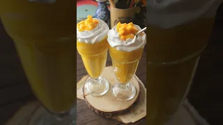 Thick mango milk shake😍🥛🥭|| day6 of 30 day mango challenge || #chefhafsa #hafsaskutchen #mango