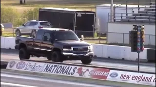 Insane 10 Second Duramax Turbo Diesel Truck - GMC Sierra - 10.5 at 127 MPH 1/4 Mile