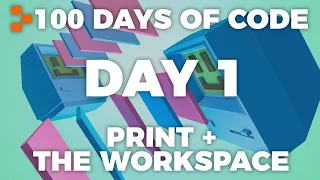 Day 1 - 100 Days of Code: Print and Replit Workspace