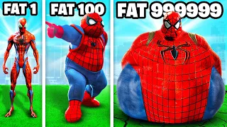Growing FATTEST SPIDERMAN In GTA 5!