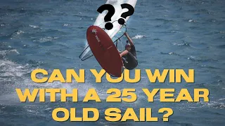 Can an OLDSCHOOL windsurfing sail WIN at modern WORLD CUP level?