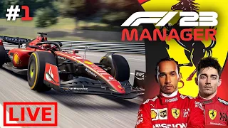 Can we make Lewis Hamilton WORLD CHAMPION with Ferrari? F1 Manager Part 1