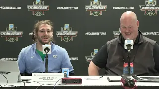 Austin O'Connor (North Carolina), after 157 NCAA semifinals win