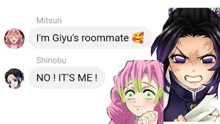 Hashiras and uppermoons as roommates! |Demon slayer