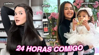 24 HORAS COMIGO! (Arrume-se comigo + festa + família)