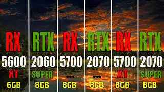 RX 5600XT vs RTX 2060 SUPER vs RX 5700 vs RTX 2070 vs RX 5700XT vs RTX 2070 SUPER | PC GAMES TEST |