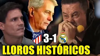 LOS MEJORES LLOROS DE LA CAVERNA | ATLETICO DE MADRID 3 1 REAL MADRID |  LLOROS ÉPICOS CHIRINGUITO