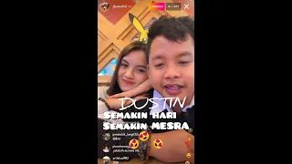 Live Dustin dengan dita pacar barunya  semakin hari semakin mesra